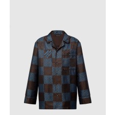 [LOUIS VUITTON-루이비통]롱 슬리브드 다미에 실크 파자마 셔츠 1AFJD0