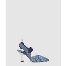 [FENDI-펜디]데님 힐 슬링백 8J8525