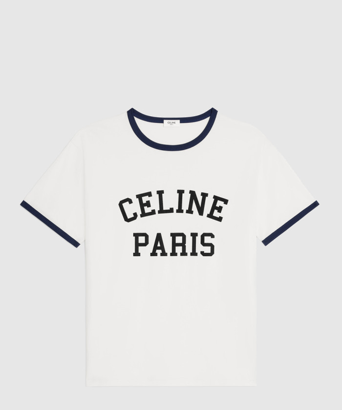[CELINE-셀린느]루즈 티셔츠 코튼 저지 오프 2X45M6