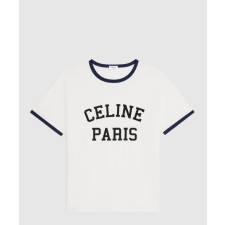 [CELINE-셀린느]루즈 티셔츠 코튼 저지 오프 2X45M6