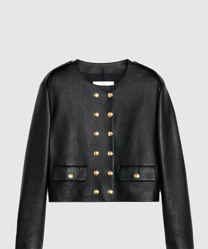 [CELINE-셀린느]차세르 램스킨 레더 롱 자켓 2F3073