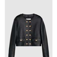 [CELINE-셀린느]차세르 램스킨 레더 롱 자켓 2F3073