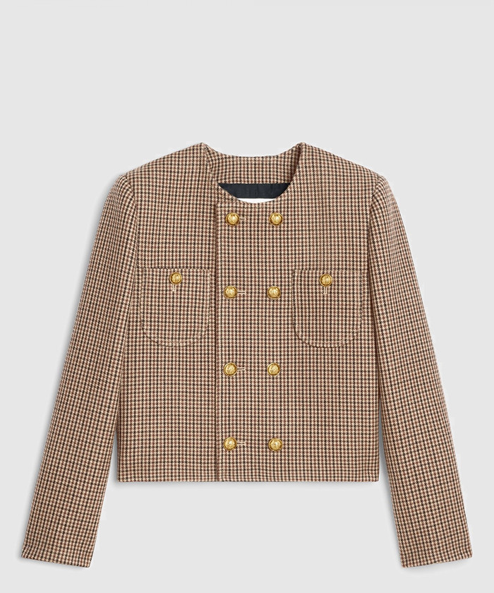 [CELINE-셀린느]첼시 재킷 더블 하운즈투스 울 2V77R0