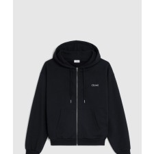 [CELINE-셀린느]로고 코튼블렌드 저지 후드 2Y28B6