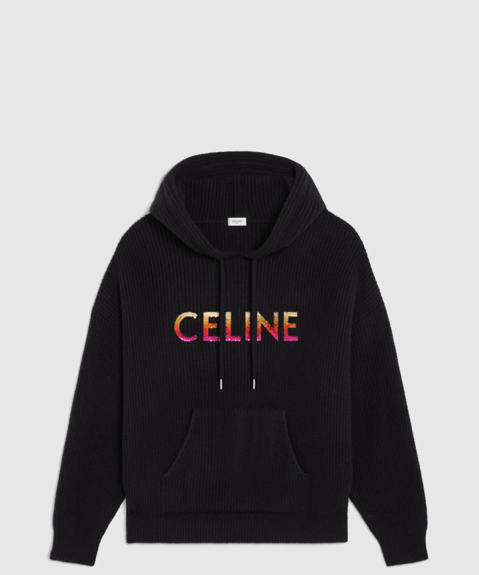[CELINE-셀린느]자수 립 울 후디 2A10X6