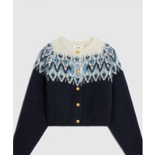 [CELINE-셀린느]페어 아일 가디건 모헤어 실크 2AE6R8