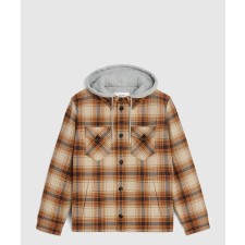 [CELINE-셀린느]로고 후드 셔츠 누빔 자켓 2W68A0