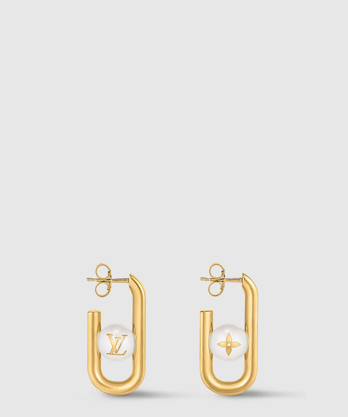 [LOUIS VUITTON-루이비통]나의 체인 펄 귀걸이 M01451