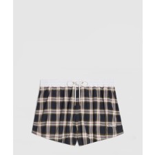[CELINE-셀린느]미니 쇼츠 체크 파나마 2P64A1