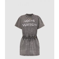 [LOUIS VUITTON-루이비통]빈티지 이펙트 루이 비통 티셔츠 드레스 1AFLQQ