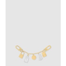 [LOUIS VUITTON-루이비통]체인 나노그램 아이콘 키 홀더 M01314