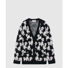 [CELINE-셀린느]패턴 브러쉬드 코튼 자카드 가디건 2A51W5