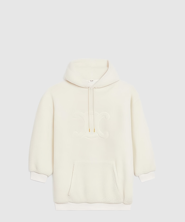 [CELINE-셀린느]트리오페 로고 오버사이즈 후드 플리스 2Y15A6