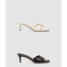 [FENDI-펜디]가죽 미디엄 힐 샌들 8R8538