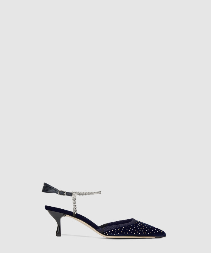 [FENDI-펜디]벨벳 미들 힐 8J8488