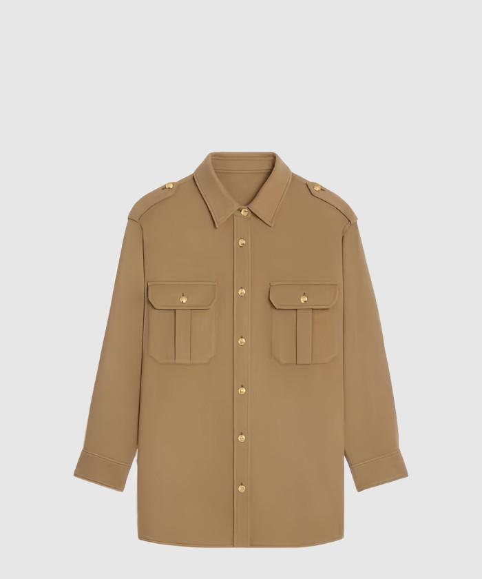 [CELINE-셀린느]밀리터리 오버셔츠 인 플란넬 2C8913