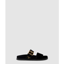 [PRADA-프라다]벨벳 슬라이드 1XX715