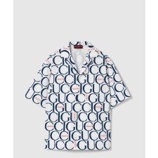 [GUCCI-구찌]맥시 구찌 프린트 패브릭 셔츠 790723