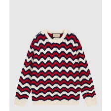 [GUCCI-구찌]쉐브론 니트 코튼 점퍼 739960