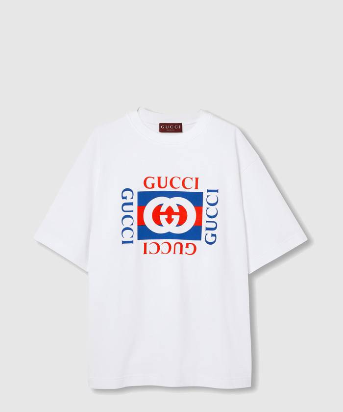 [GUCCI-구찌]프린트 코튼 저지 티셔츠 784361