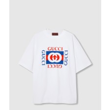 [GUCCI-구찌]프린트 코튼 저지 티셔츠 784361