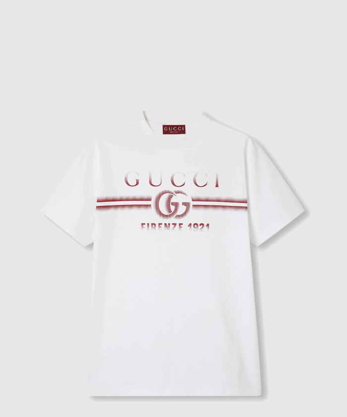 [GUCCI-구찌]프린트 코튼 저지 티셔츠 785345