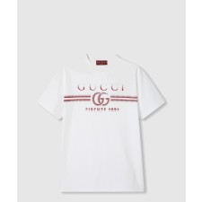 [GUCCI-구찌]프린트 코튼 저지 티셔츠 785345