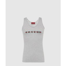 [GUCCI-구찌]로고 리브 니트 코튼 저지 탱크탑 776640