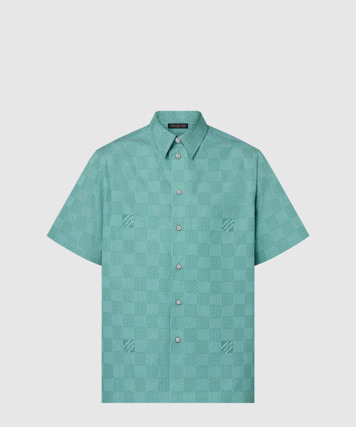 [LOUIS VUITTON-루이비통]프린티드 쇼트 슬리브드 코튼 셔츠 1AFQXY