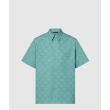 [LOUIS VUITTON-루이비통]프린티드 쇼트 슬리브드 코튼 셔츠 1AFQXY