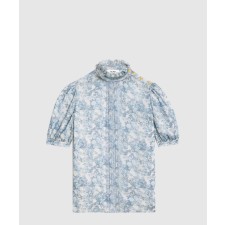 [CELINE-셀린느]프릴 칼라 블라우스 실크 조젯 2B9659