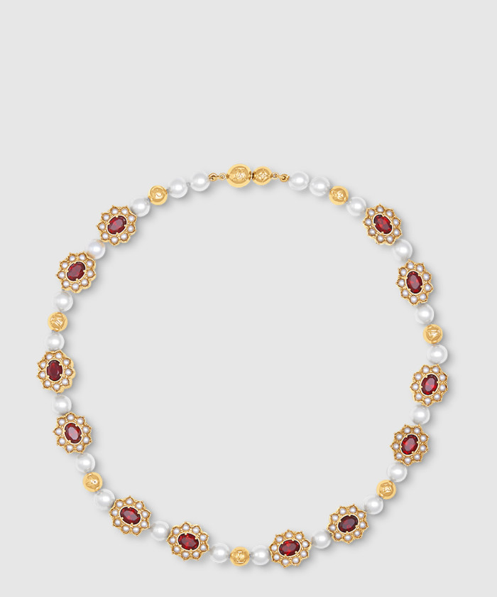 [LOUIS VUITTON-루이비통]다이너스티 플라워 목걸이 M01763