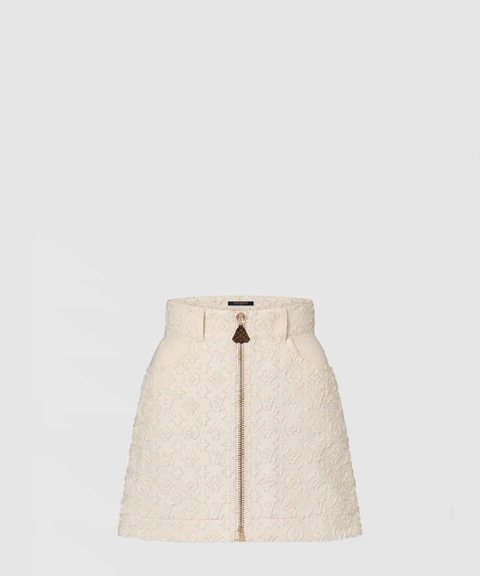 [LOUIS VUITTON-루이비통]데님 미니 스커트 1AFUQ3