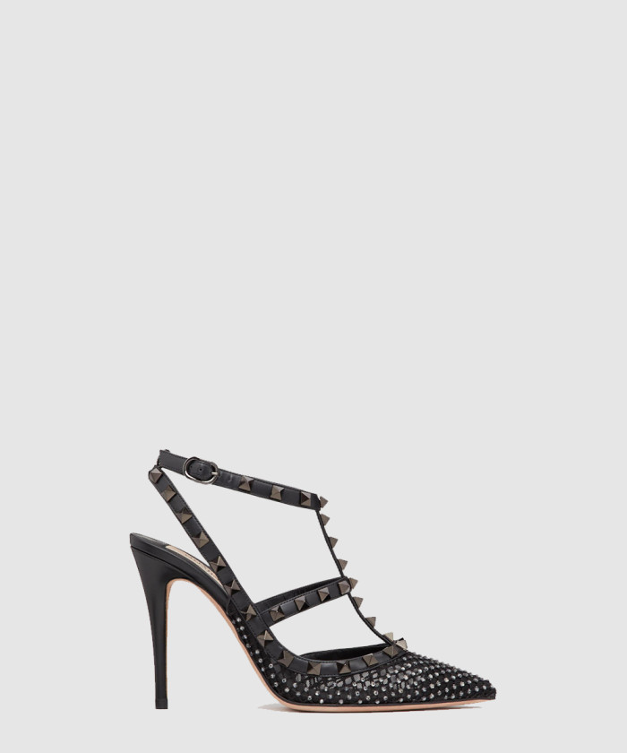 [VALENTINO-발렌티노]락스터드 메시 펌프스