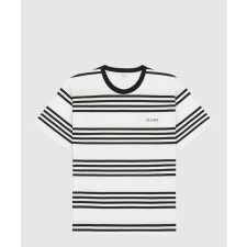 [CELINE-셀린느]루즈 티셔츠 스트라이프 코튼 저지 2X85M8