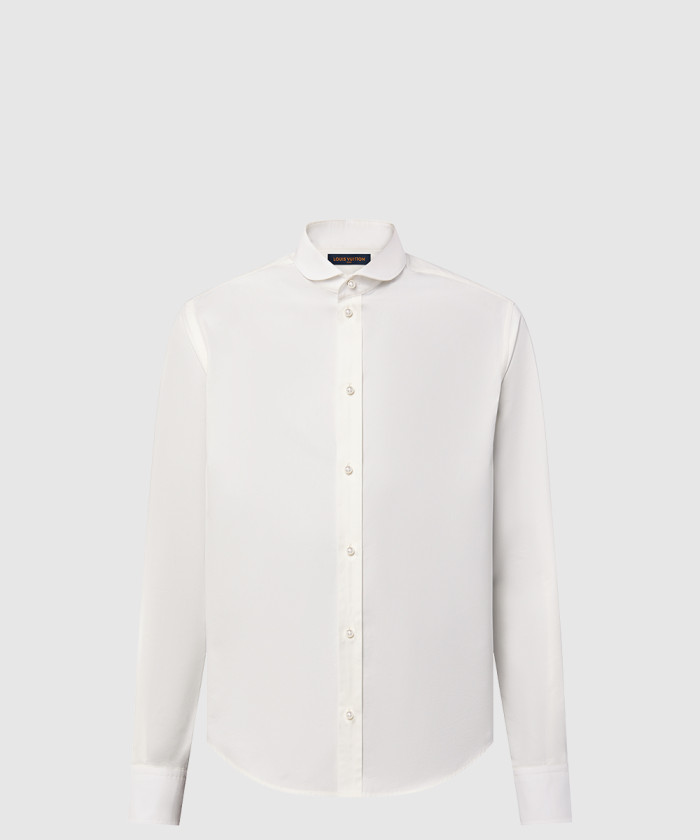 [LOUIS VUITTON-루이비통]피티드 롱 슬리브드 코튼 셔츠 위드 펄 버튼 1AFJE4