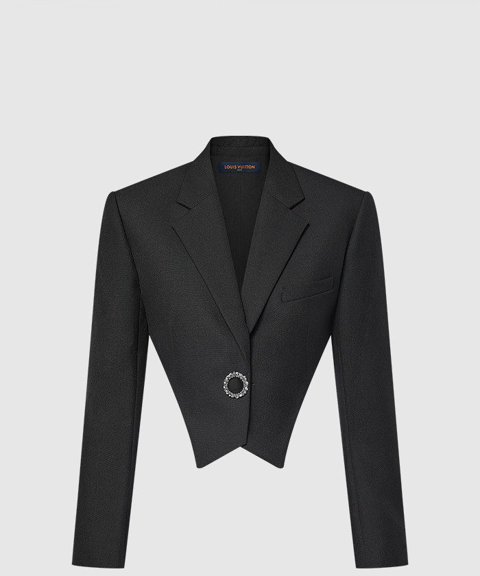 [LOUIS VUITTON-루이비통]주얼 버튼 크롭드 블레이저 1AFTKV