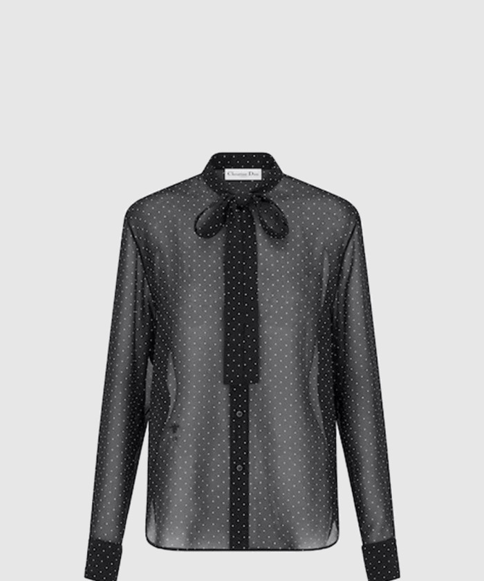 [DIOR-디올]애스콧 블라우스 441B5