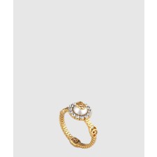 [GUCCI-구찌]GG 마몽 더블 G 플라워 반지 702585