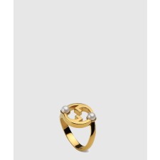 [GUCCI-구찌]진주가 달린 블론디 컷아웃 반지 797405