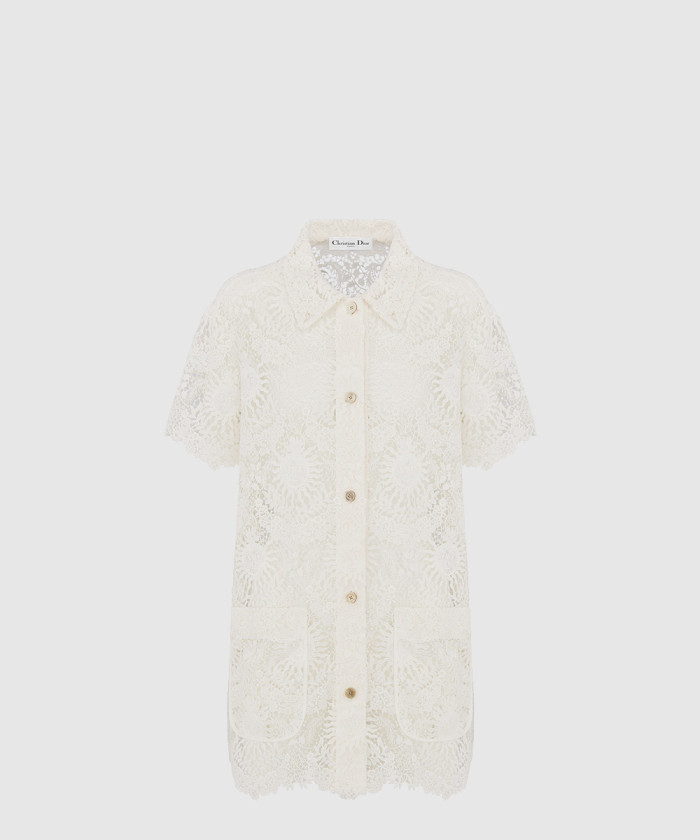 [DIOR-디올]반소매 블라우스 441B9