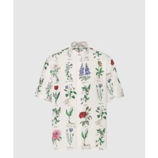 [DIOR-디올]식물표본 일러스트 반소매 셔츠 493C5