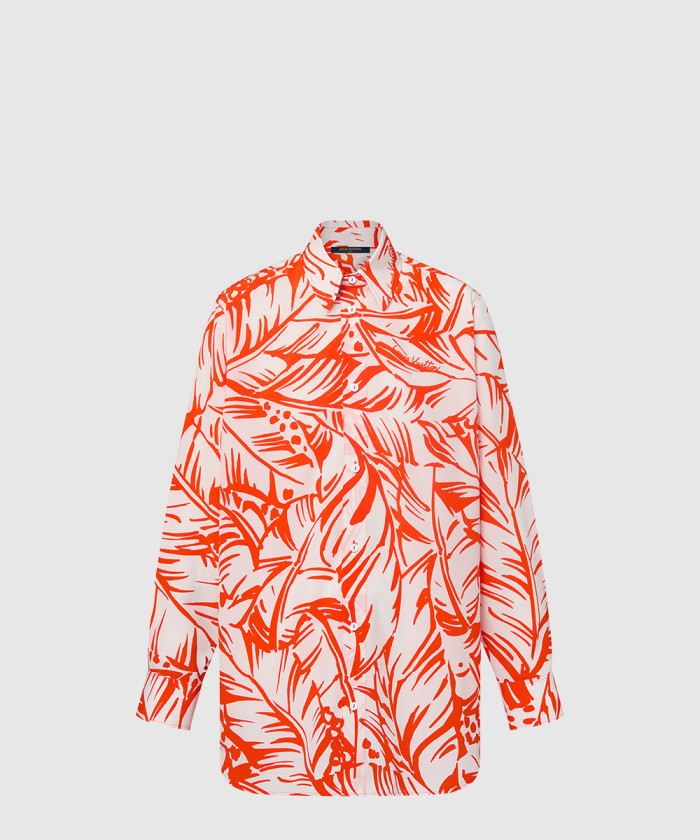 [LOUIS VUITTON-루이비통]팜 프린트 실크 셔츠 1AFSAU