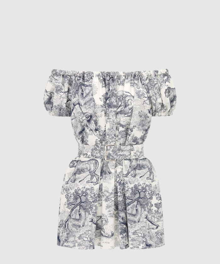 [DIOR-디올]플레어 쇼트 드레스 441D5