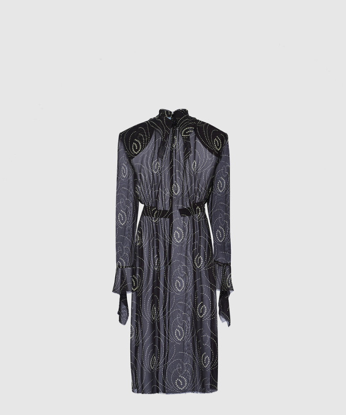 [PRADA-프라다]드레스 프린트 조젯 P3M631