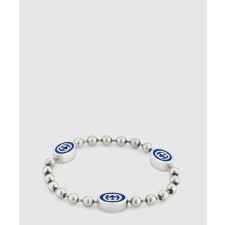 [GUCCI-구찌]인터로킹 G 비즈 팔찌 753442