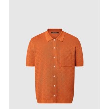 [LOUIS VUITTON-루이비통]모노그램 포인텔 쇼트 슬리브드 코튼 셔츠 1AFQSX