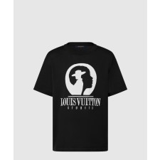 [LOUIS VUITTON-루이비통]쇼트 슬리브드 코튼 인따르시아 크루넥 1ABY15