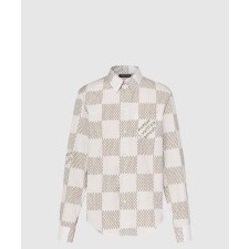 [LOUIS VUITTON-루이비통]다미에 롱 슬리브드 클래식 코튼 셔츠 1AFJDA