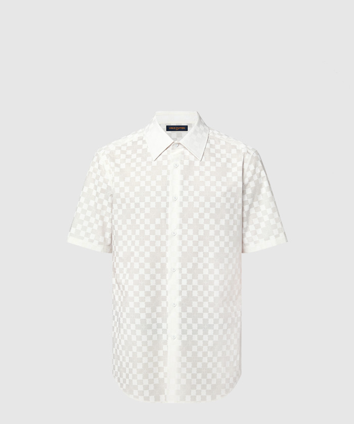 [LOUIS VUITTON-루이비통]쇼트 슬리브드 코튼 셔츠 1AFJW4